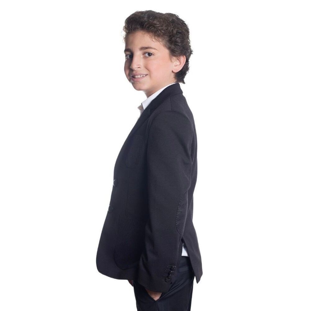 Elie Balleh Boys 2/3 Patch Elbows Blazer Made in Italy NEW